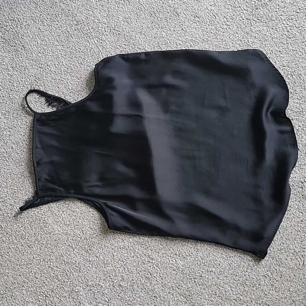 Express black satin lace tank top size small - Picture 7 of 7